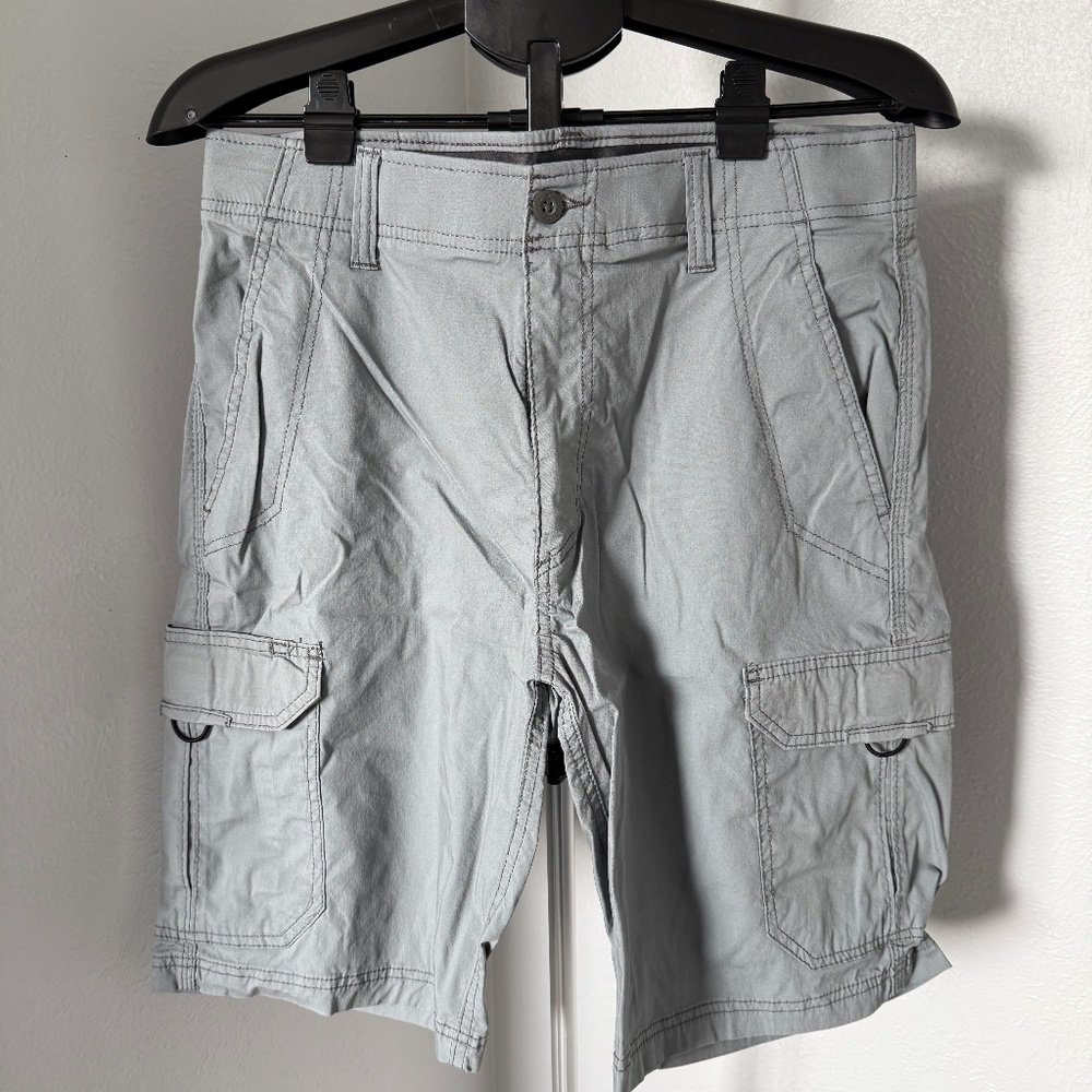 Lee Men's Cargo Shorts - Grey - Size 32